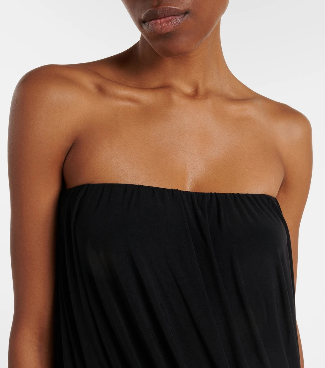 Norma Kamali - Strapless jersey minidress