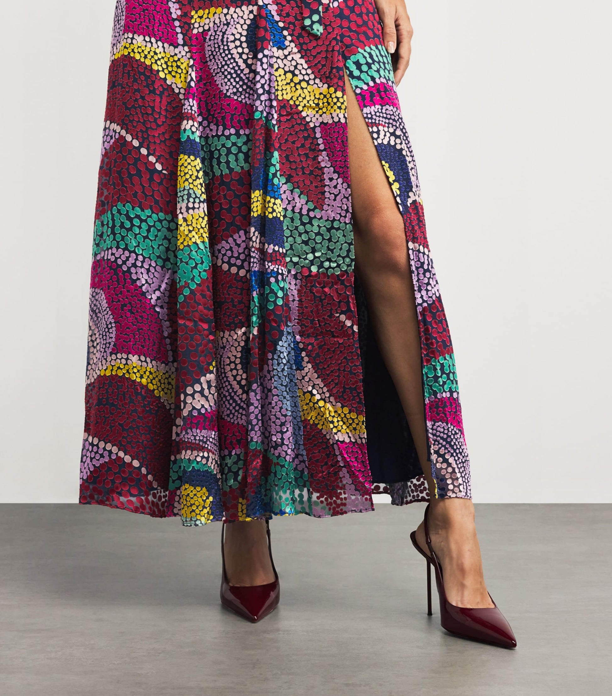 Silk Jacqui B Midi Dress