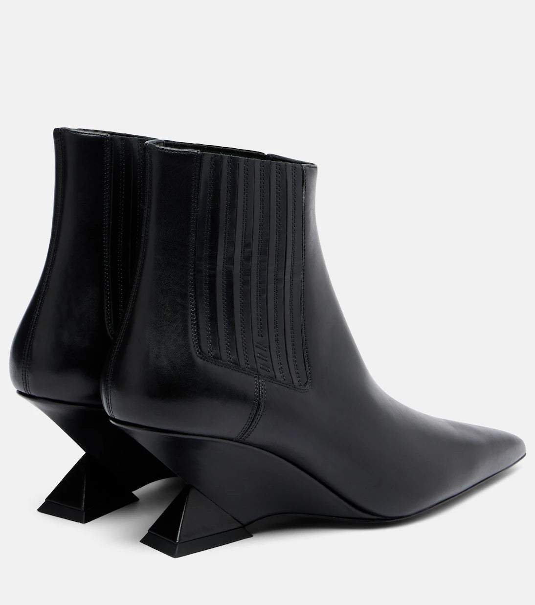The Attico - Cheope leather ankle boots