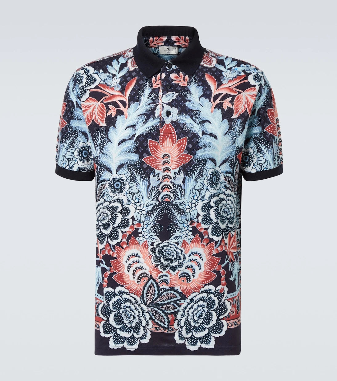 Etro - Paisley cotton piqué polo shirt