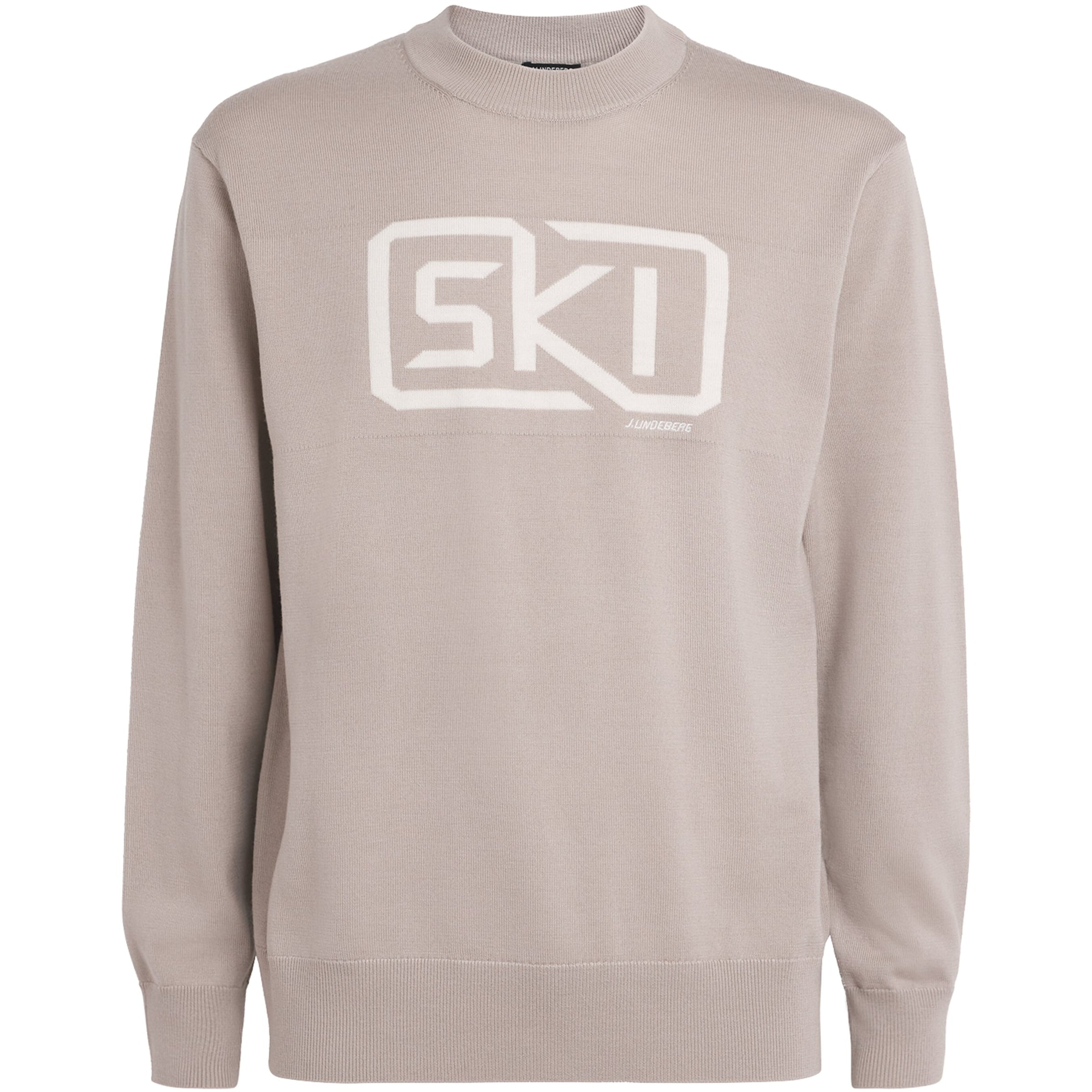 Beige Wool Jacquard William Sweater