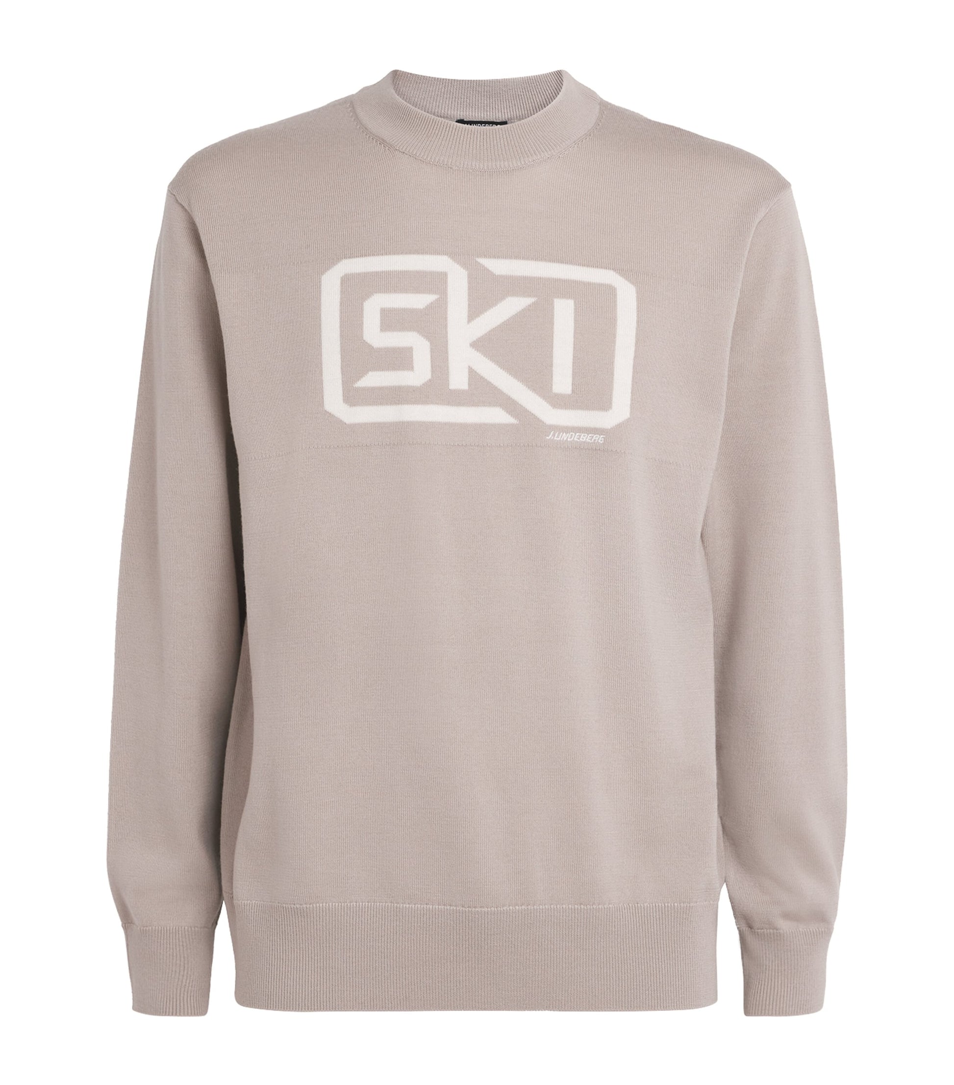 Beige Wool Jacquard William Sweater