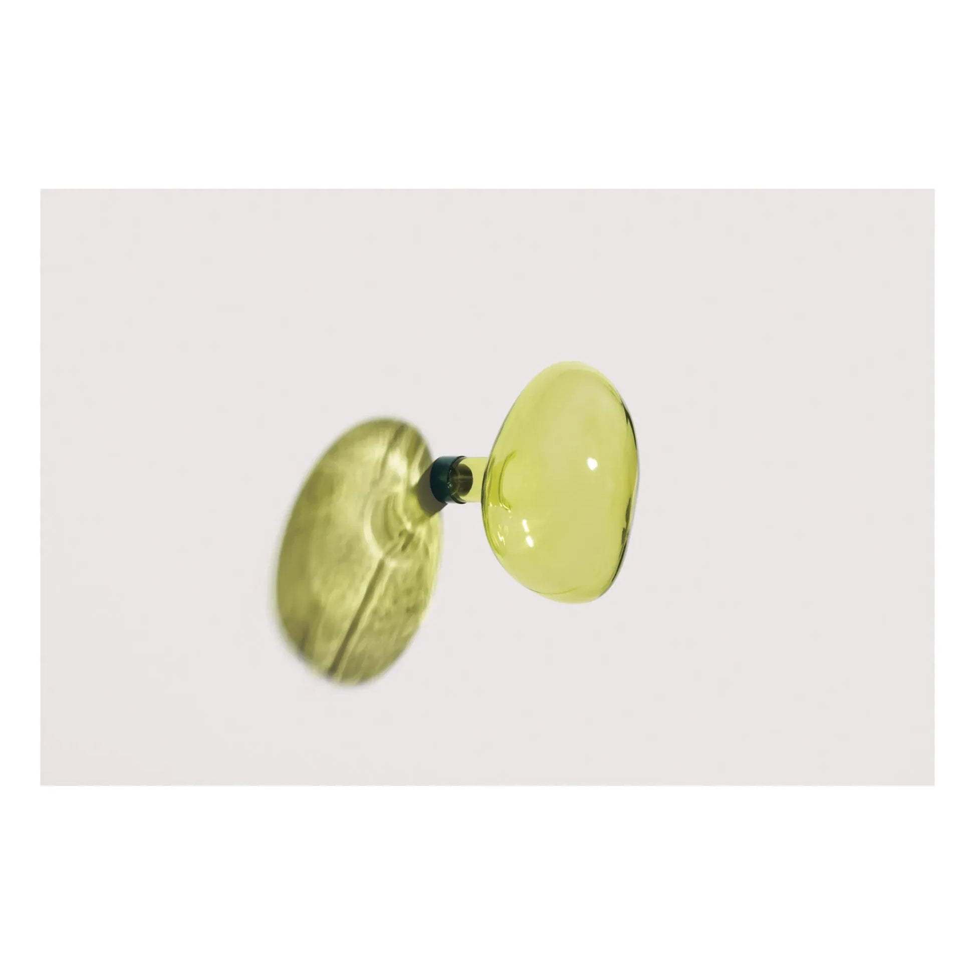Petite friture - Glass coat hook Bubble grande | Green