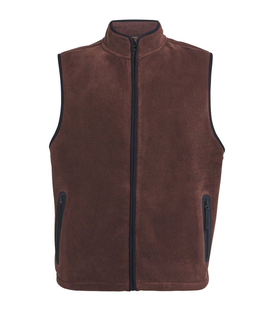 Skims Brown Polar Fleece Gilet