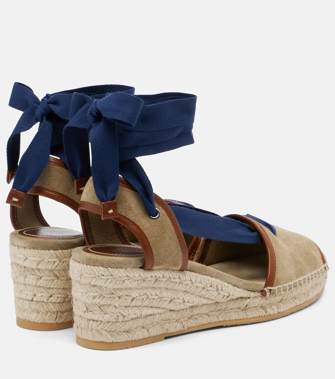 Versace - Lola suede espadrille wedges