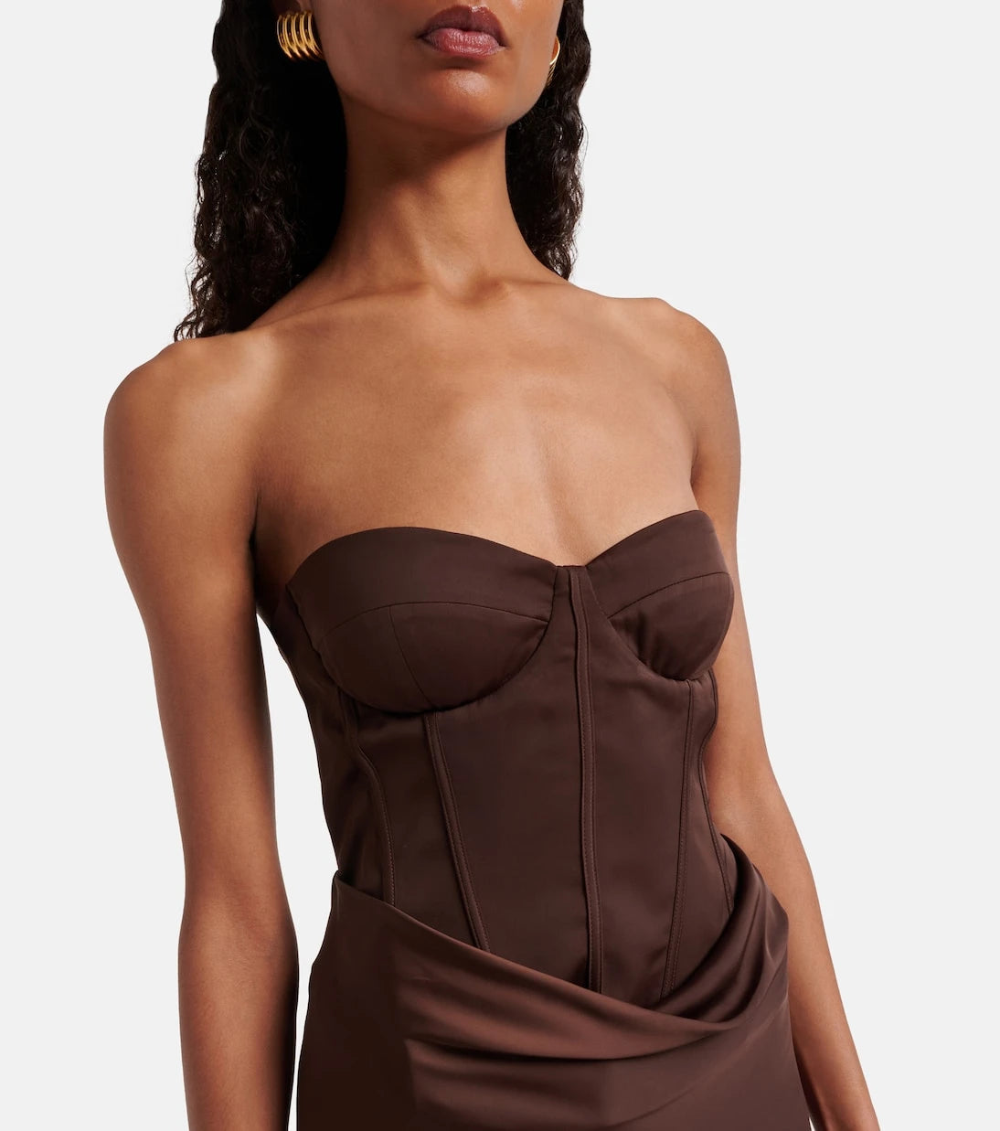 Rotate - Satin bustier gown