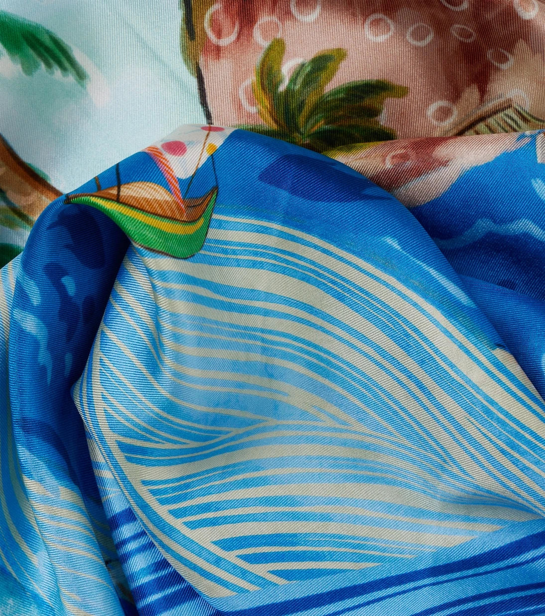Alémais - Printed silk twill scarf
