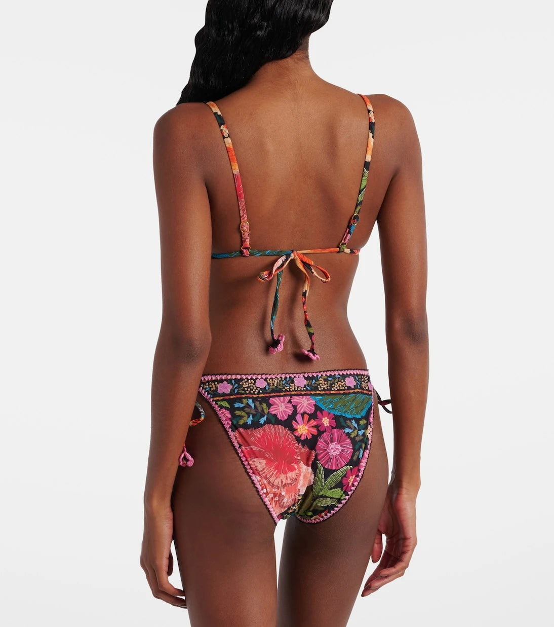 Farm Rio - Stitched Garden Tapestry bikini top