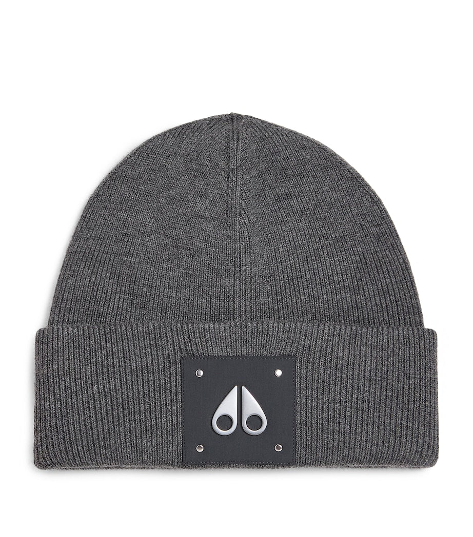 Moose Knuckles Wool Logo Beanie