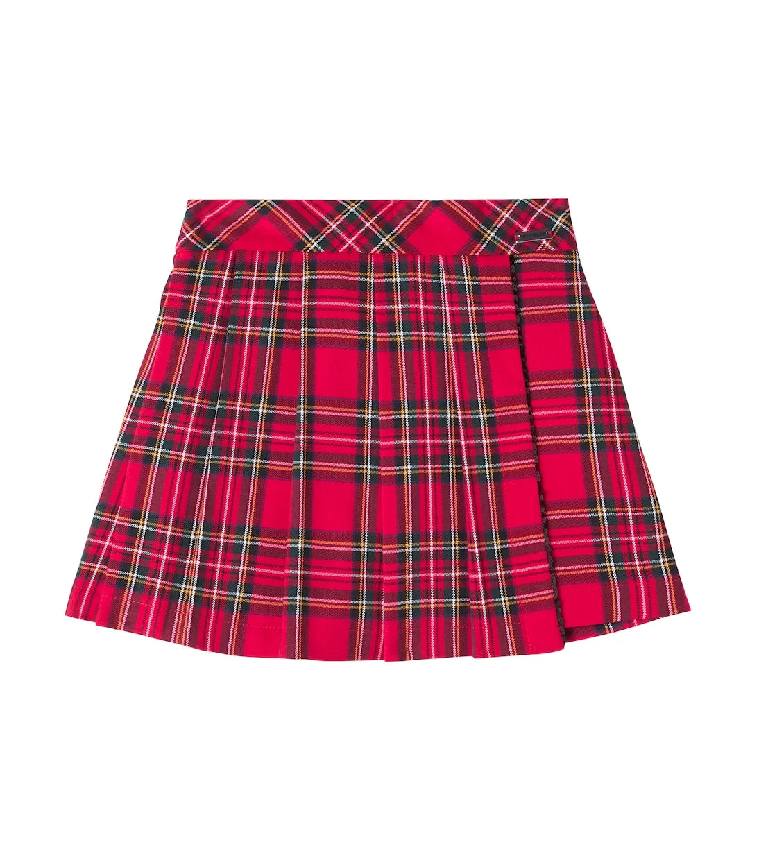 Monnalisa - Pleated plaid skort
