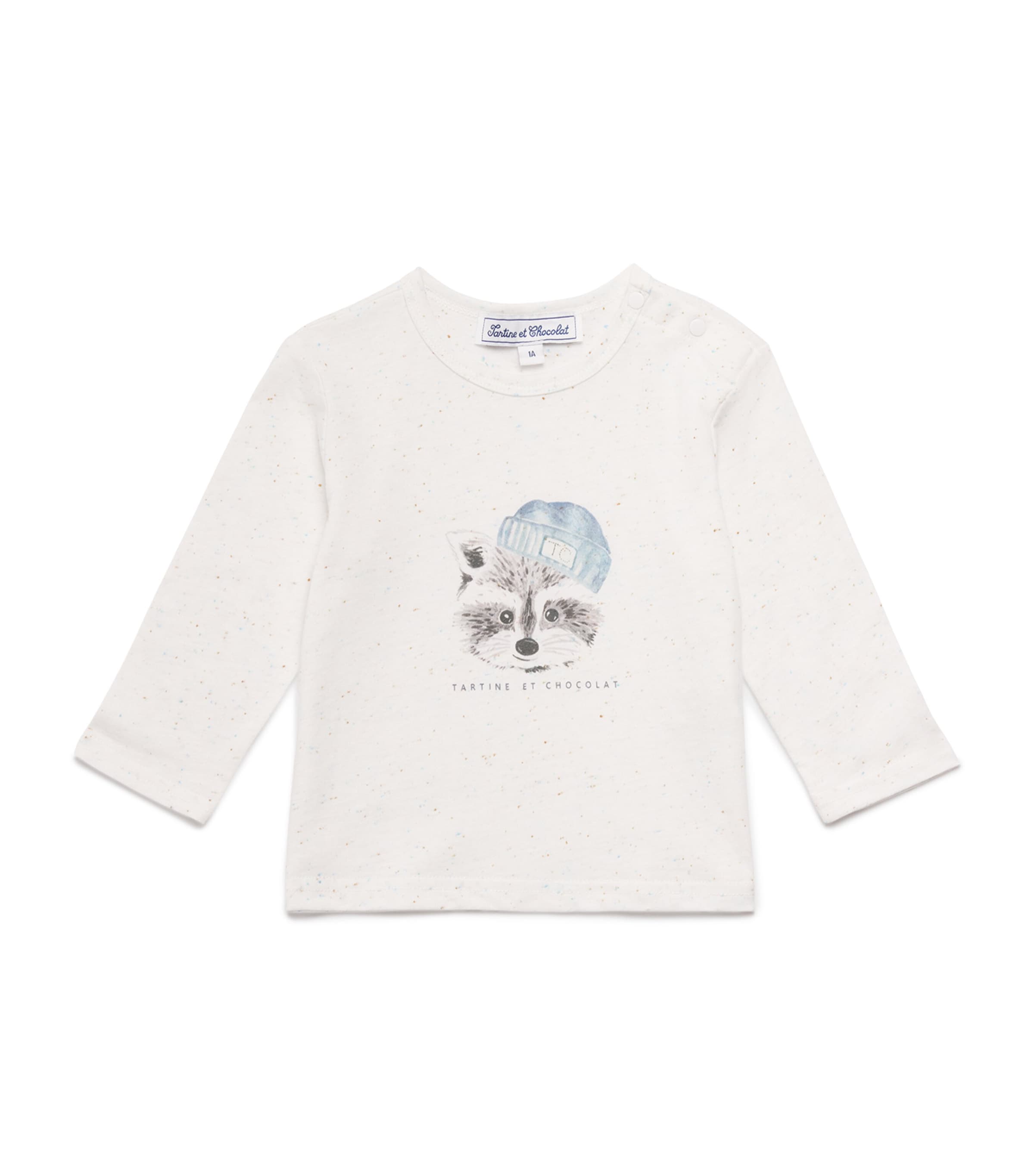 Cotton-Blend Raccoon Print T-Shirt (3 Months-4 Years)