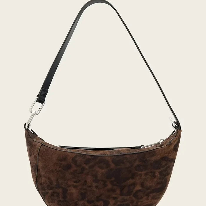 AllSaints kadın süet hobo çanta LUNA