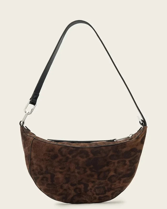 AllSaints kadın süet hobo çanta LUNA