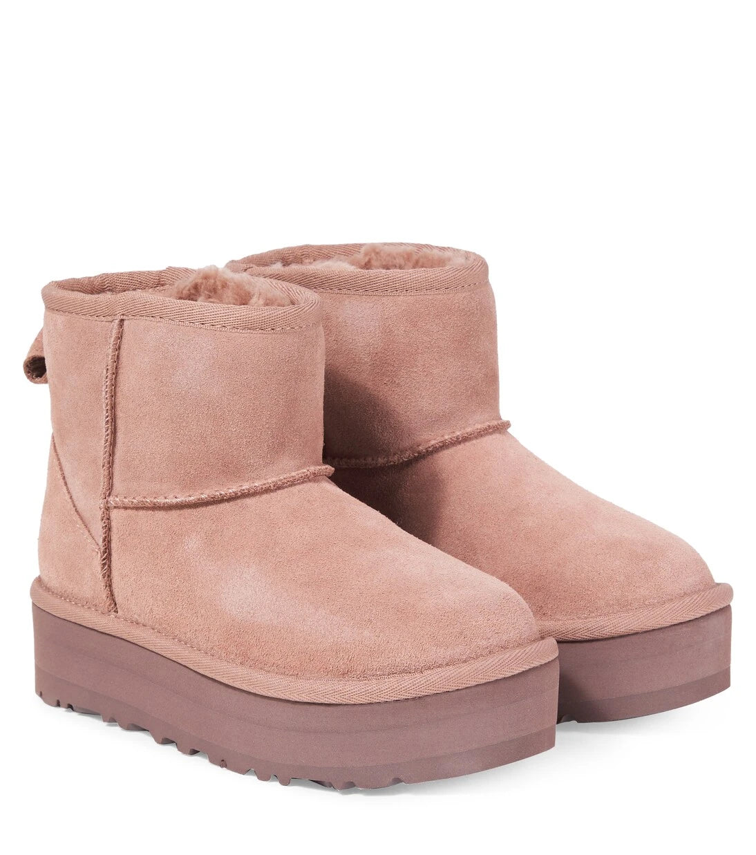 UGG Kids - Classic Mini suede platform boots