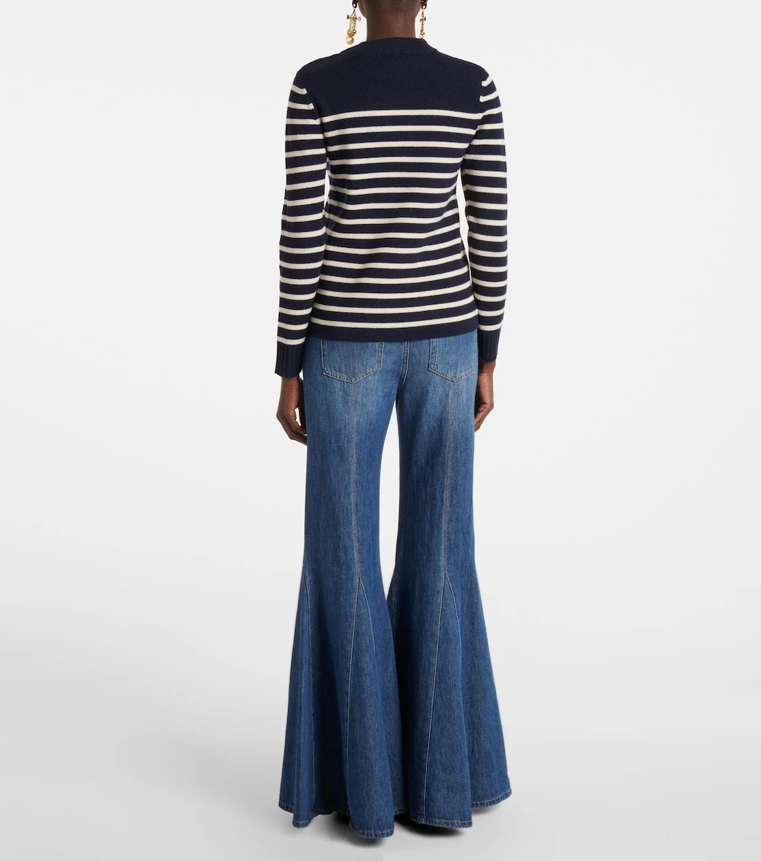 Chloé - Striped wool and cashmere sweater