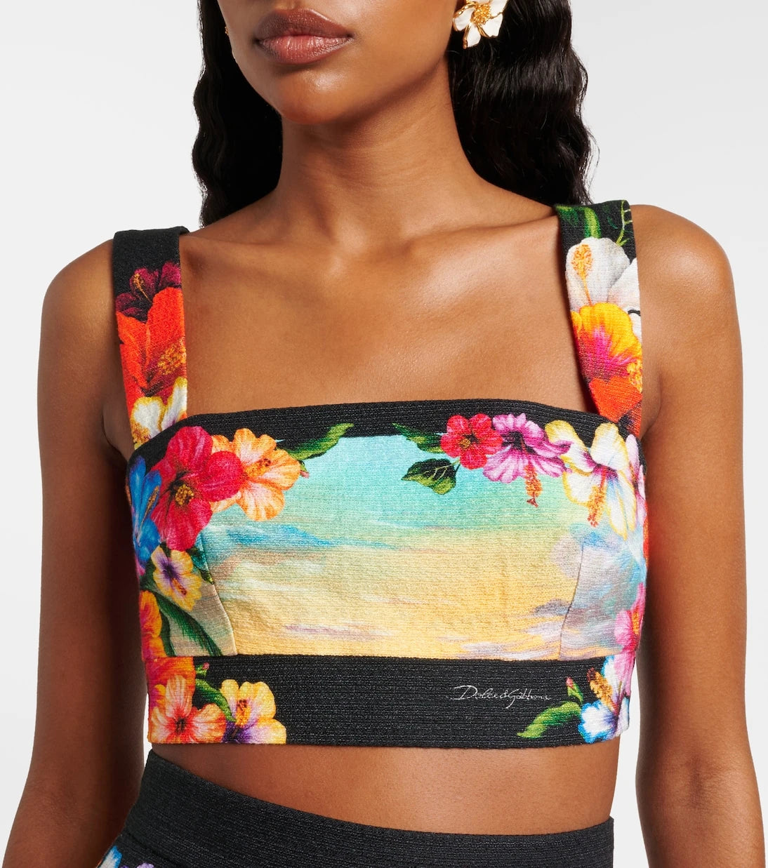 Dolce&Gabbana - Printed crop top