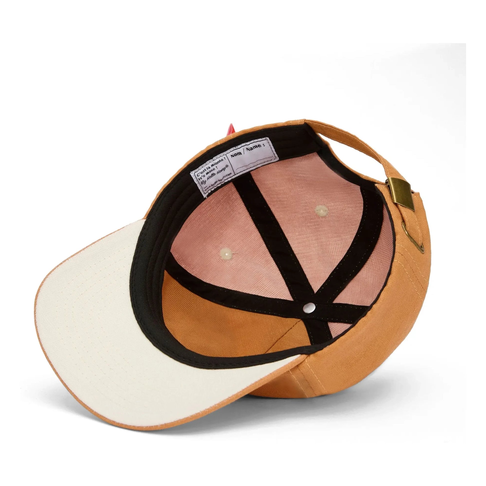 Hello Hossy - Outside Linen Curved Visor Cap | Camel
