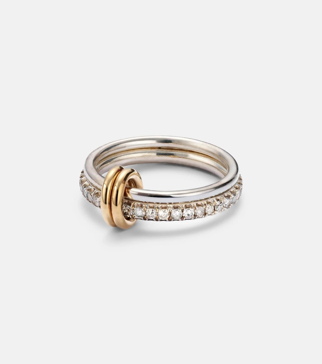 Spinelli Kilcollin - Marigold sterling silver and 18kt gold ring with diamonds