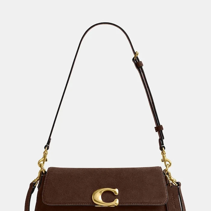 Coach kadın crossbody süet Suade Jet Shoulder Bag