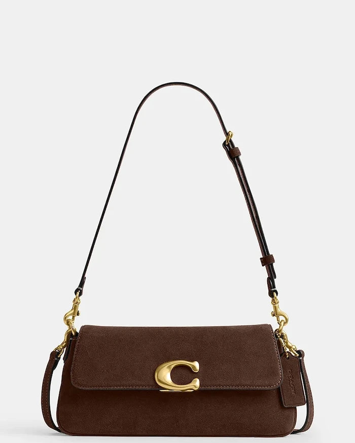 Coach kadın crossbody süet Suade Jet Shoulder Bag