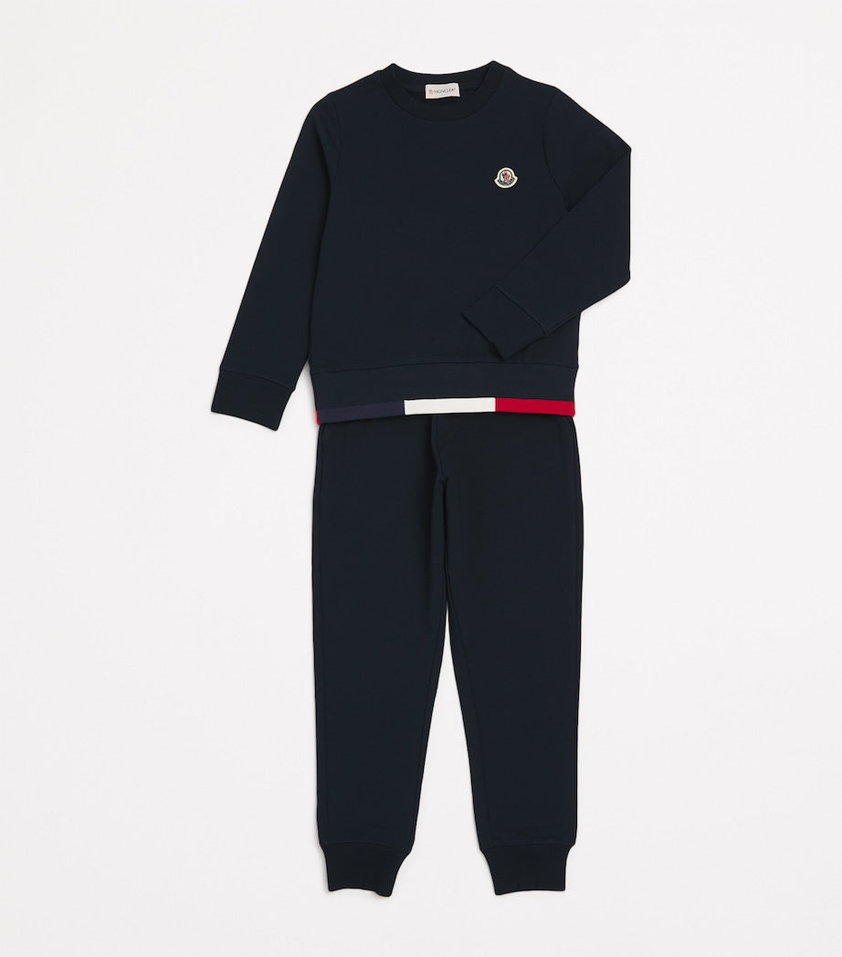 Moncler Enfant Stretch-Cotton Logo Tracksuit Set (8-10 Years)