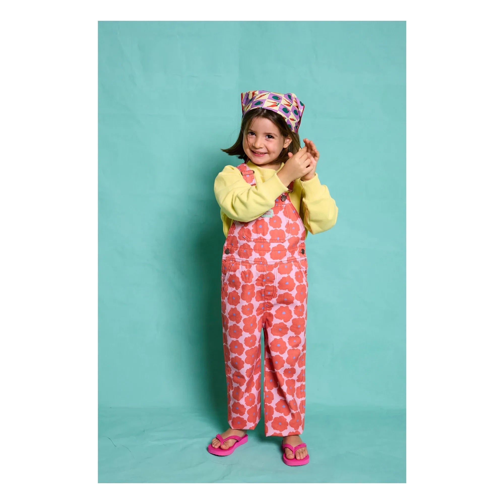 Favorite People - Napoli floral dungarees | Red