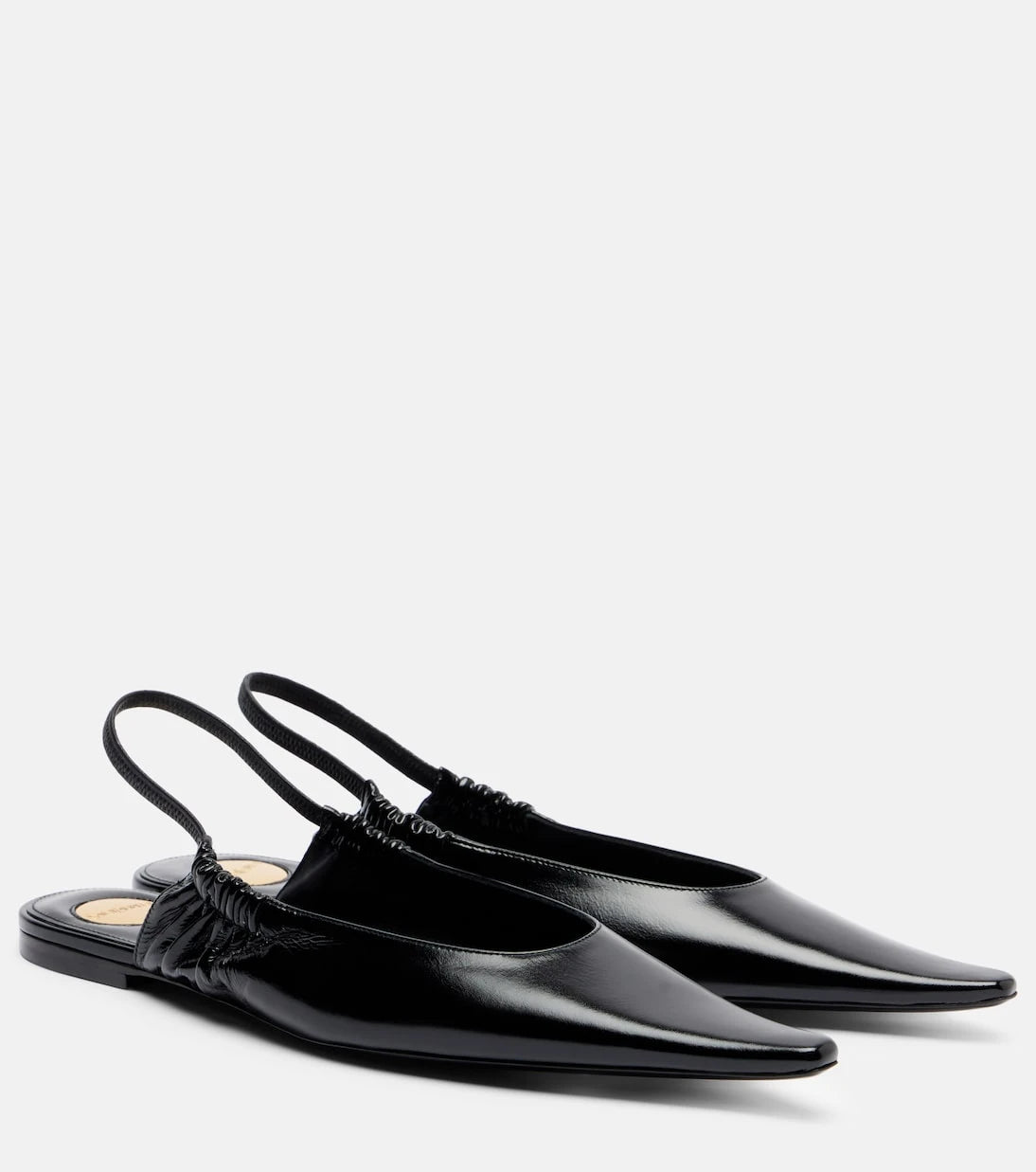 Saint Laurent - Leather slingback flats