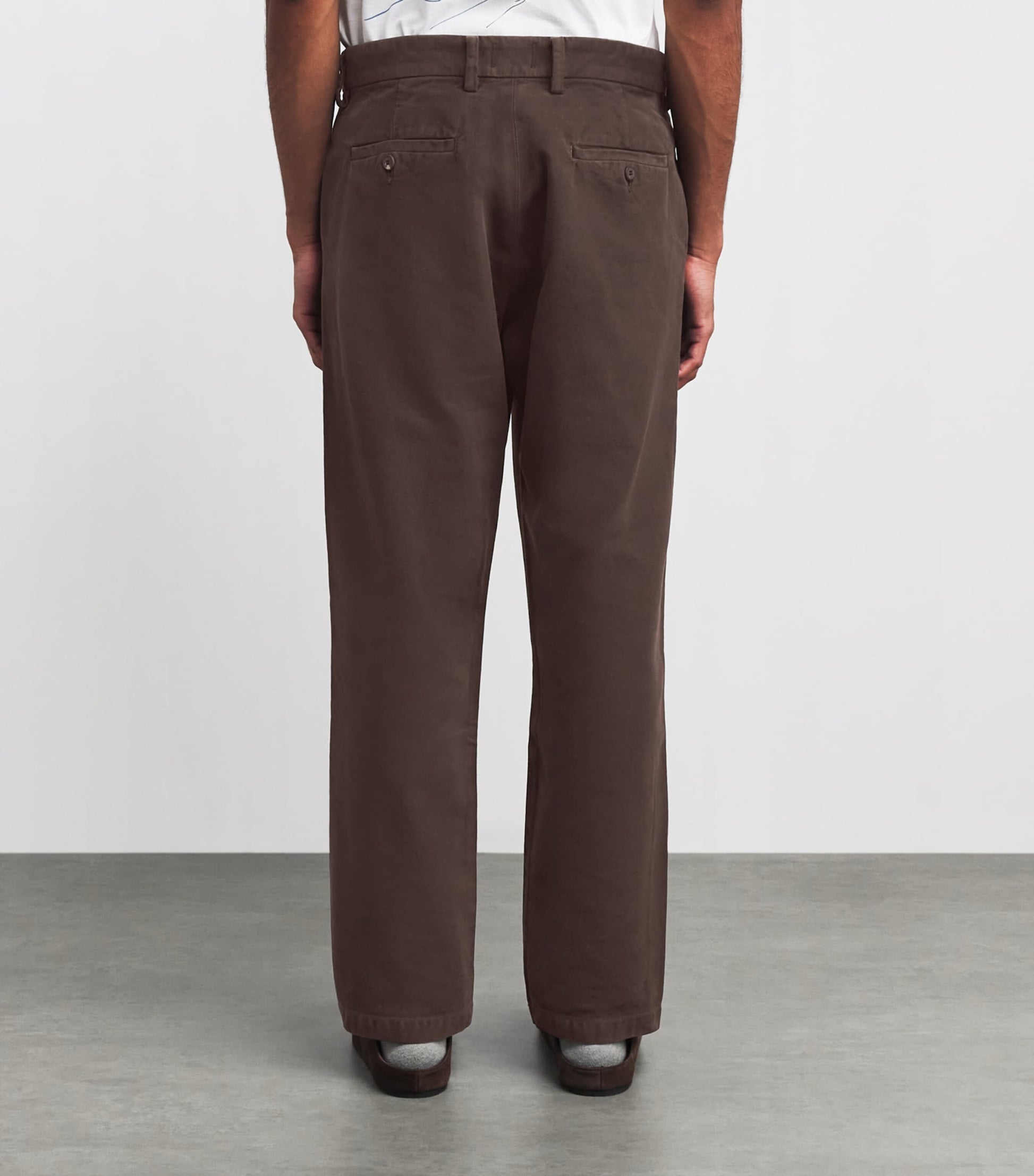 Cotton Flat Front Chinos