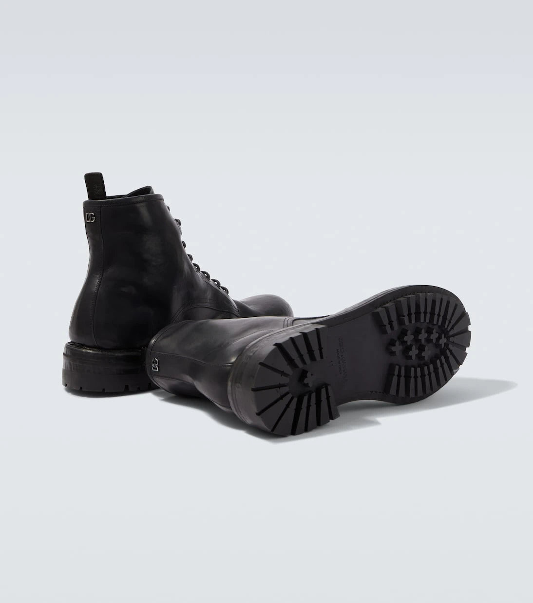 Dolce&Gabbana - DG leather combat boots