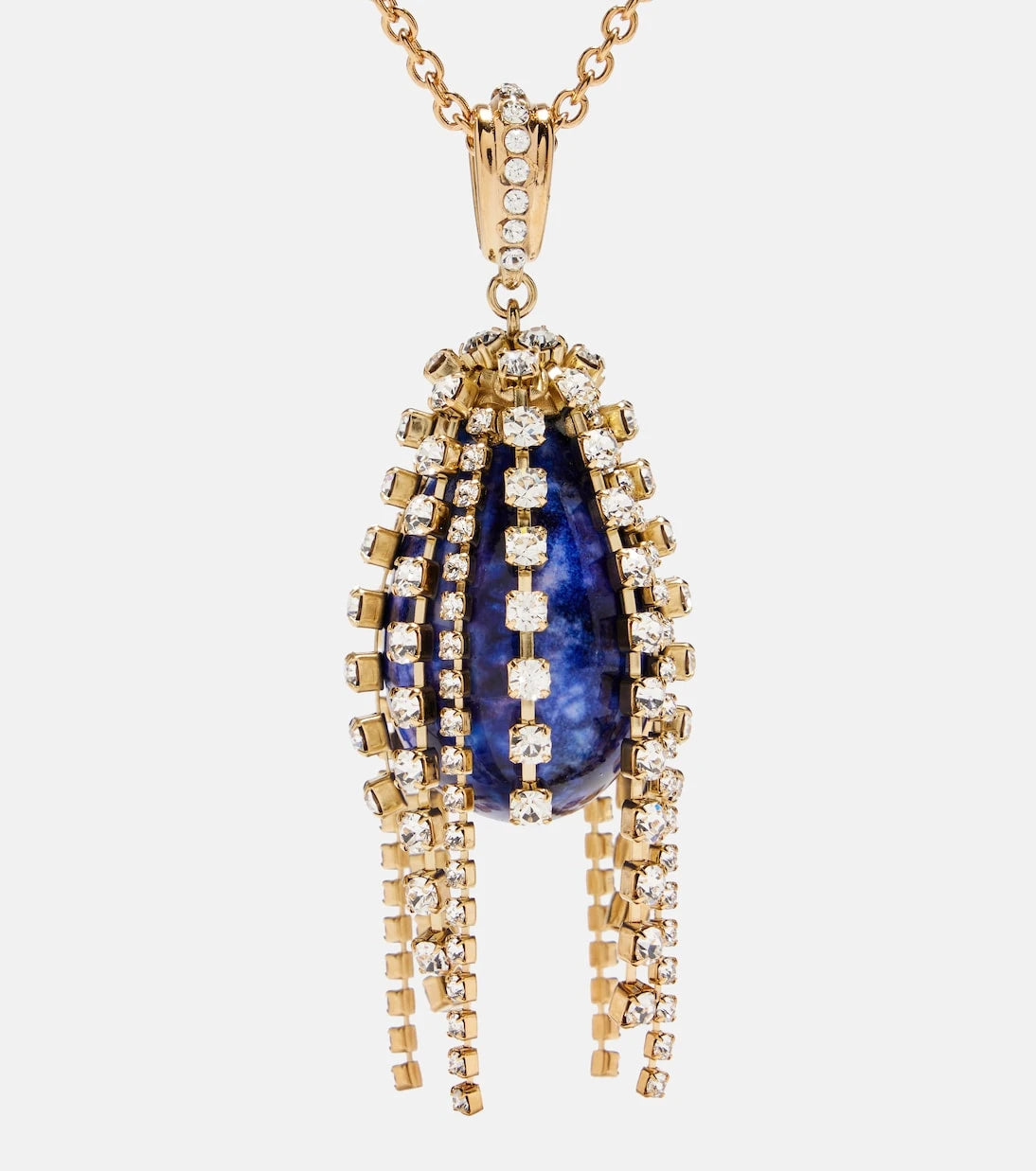 Chloé - Crystal-embellished pendant necklace