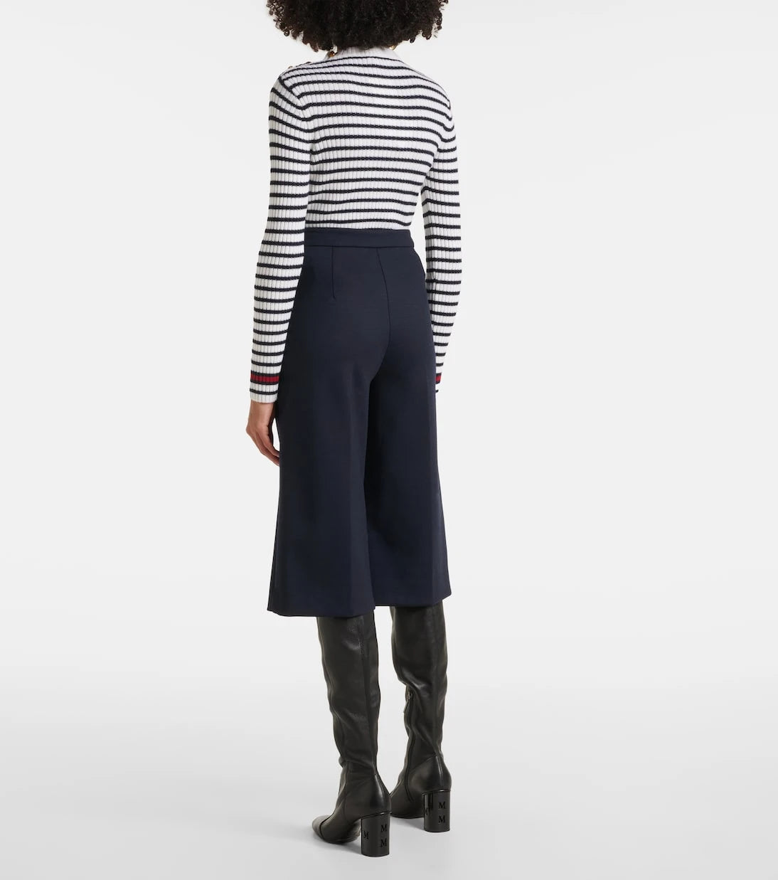 Max Mara - بنطلون كولوتس فالديز من مزيج الصوف