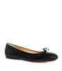 Christian Louboutin Black Mamadrague Leather Ballet Flats