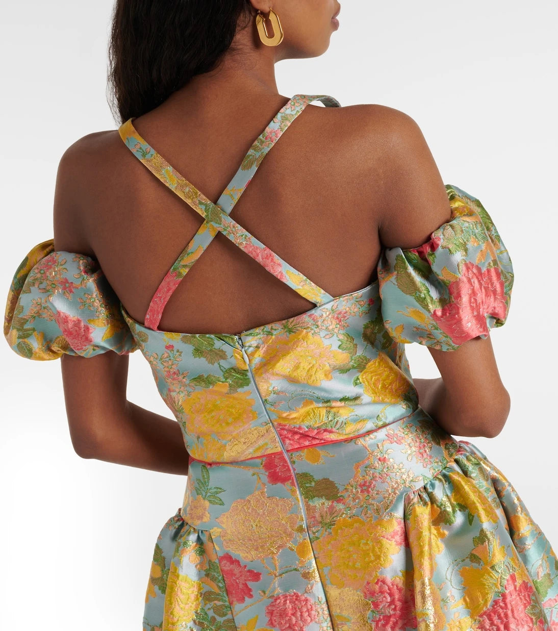 Markarian - Jackie floral jacquard midi dress