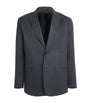 Emporio Armani Grey Virgin Wool Single-Breasted Blazer