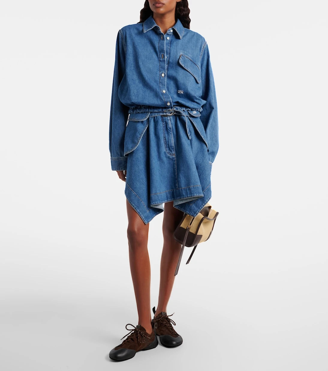 Loewe - Grip Anagram suede sneakers