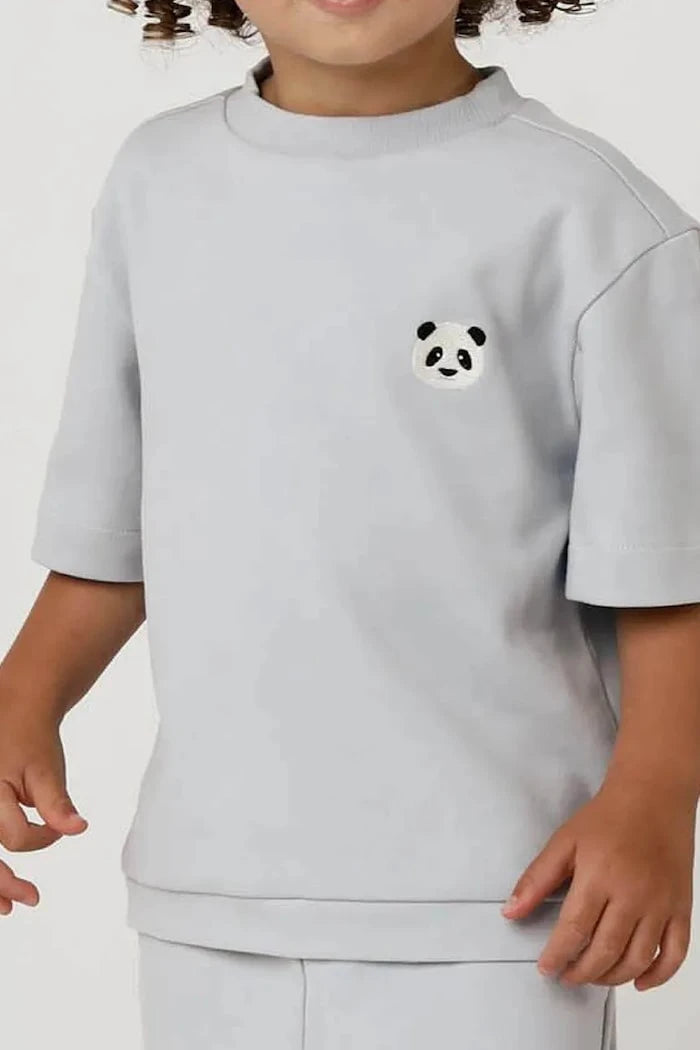Donsje Jarne T-Shirt Panda Çocuk Tişörtü