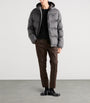Prada Grey Wool Fleece Puffer Jacket