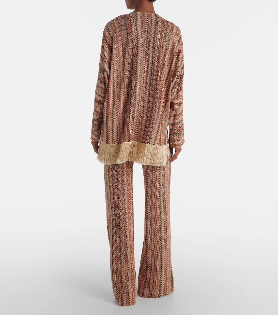 Missoni - Zigzag fringed lamé blouse