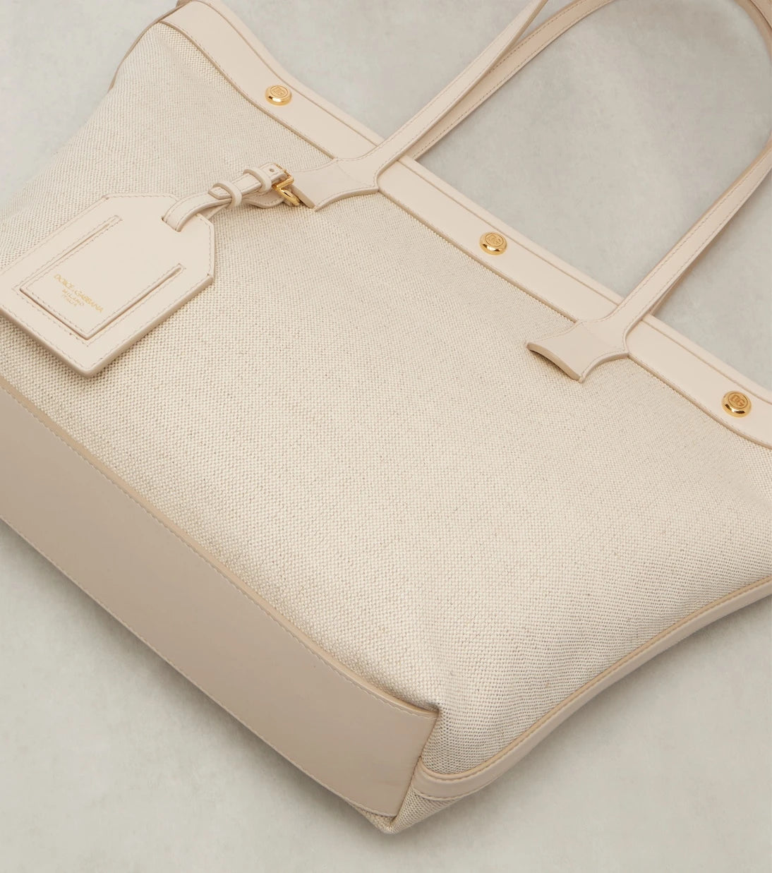 Dolce&Gabbana - Canvas and leather tote bag