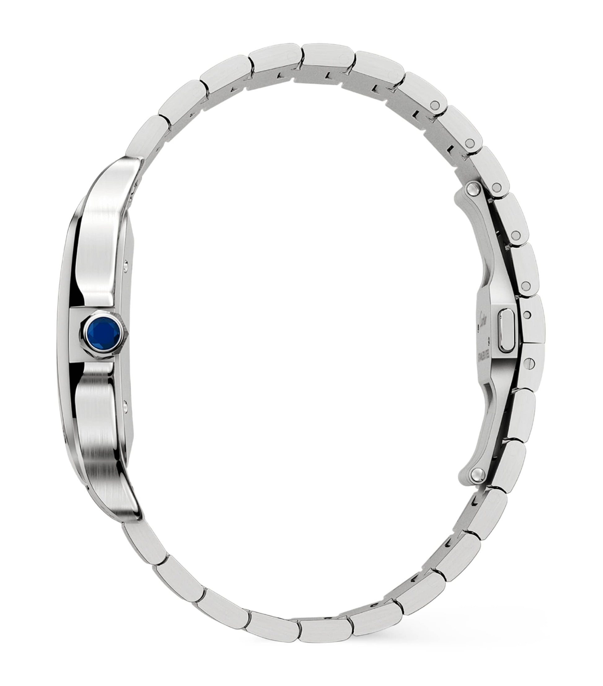 Large Steel Santos de Cartier Watch 39.8mm