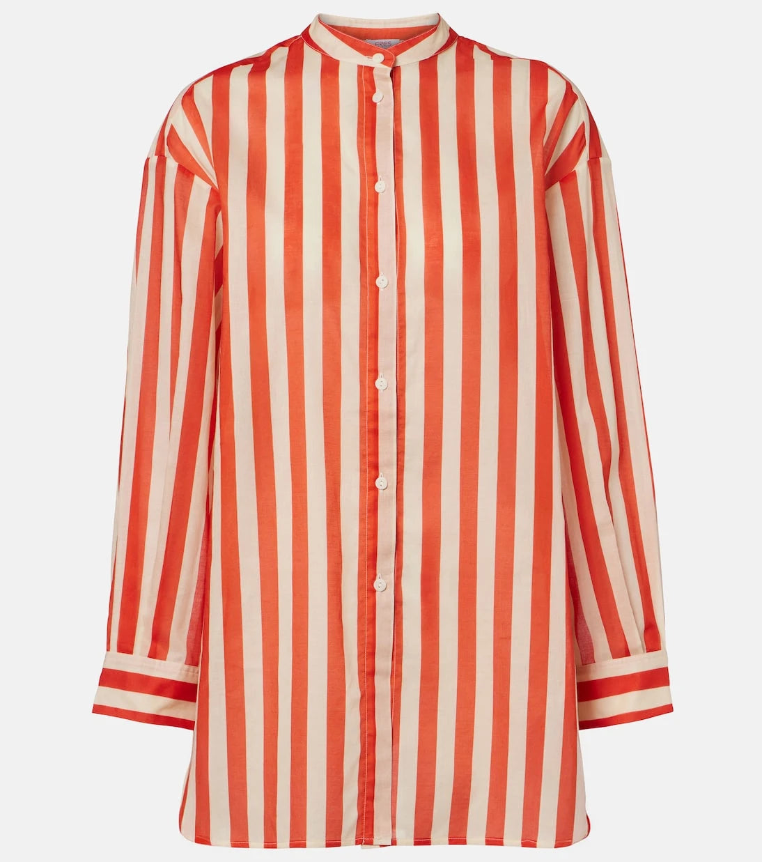 Eres - Duetto striped cotton voile shirt
