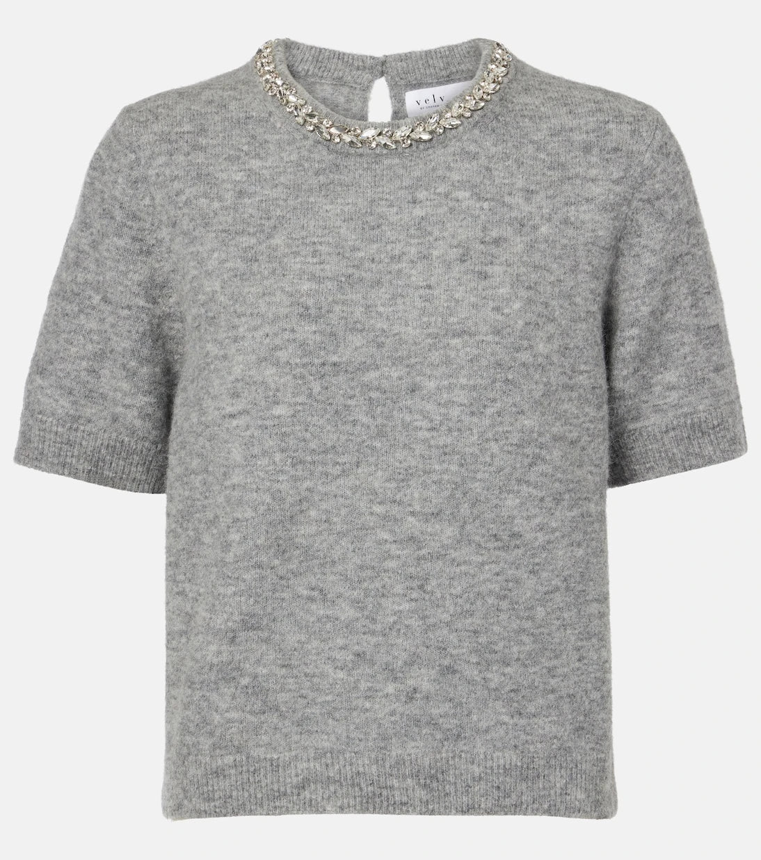 Velvet - Layton embellished alpaca and wool-blend top