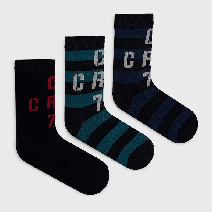 CR7 Cristiano Ronaldo Çocuk Çorapları 3 Çift