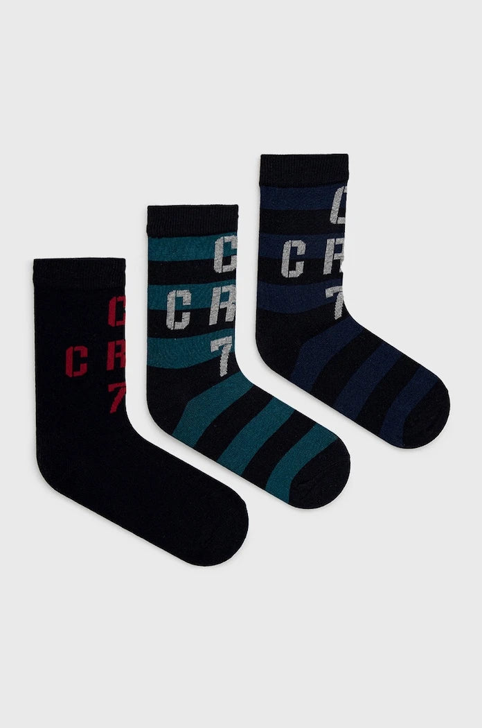 CR7 Cristiano Ronaldo Çocuk Çorapları 3 Çift