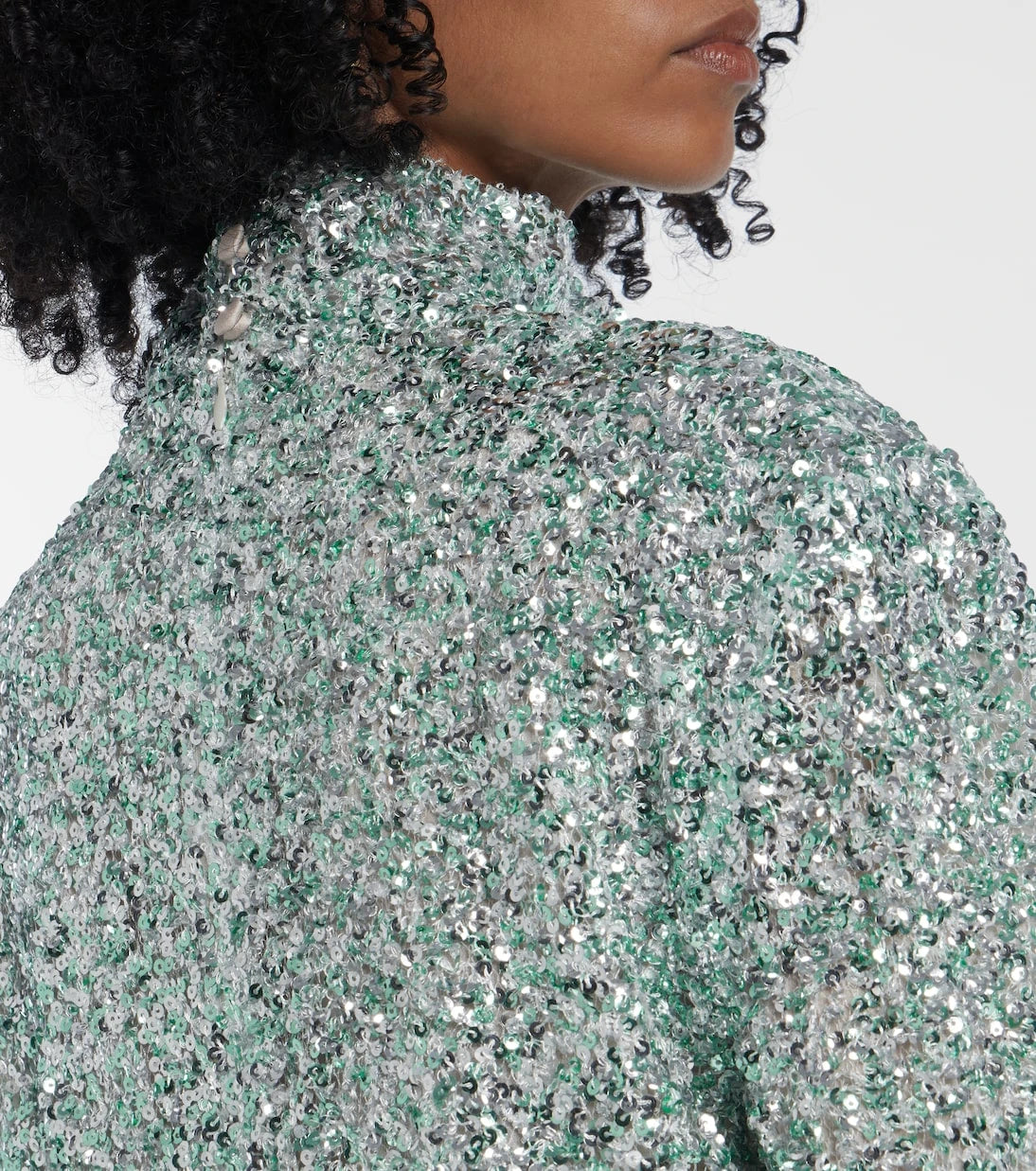 Taller Marmo - Gina sequined feather-trimmed minidress