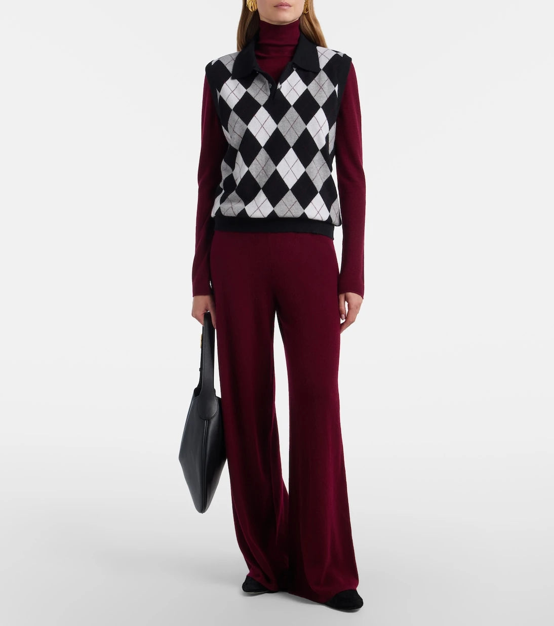 Lisa Yang - Anwen argyle cashmere sweater vest
