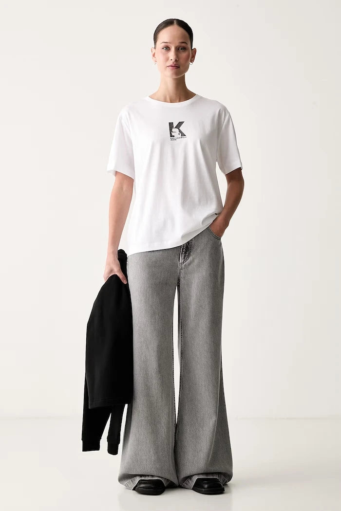 Karl Lagerfeld Jeans kadın modal tişört