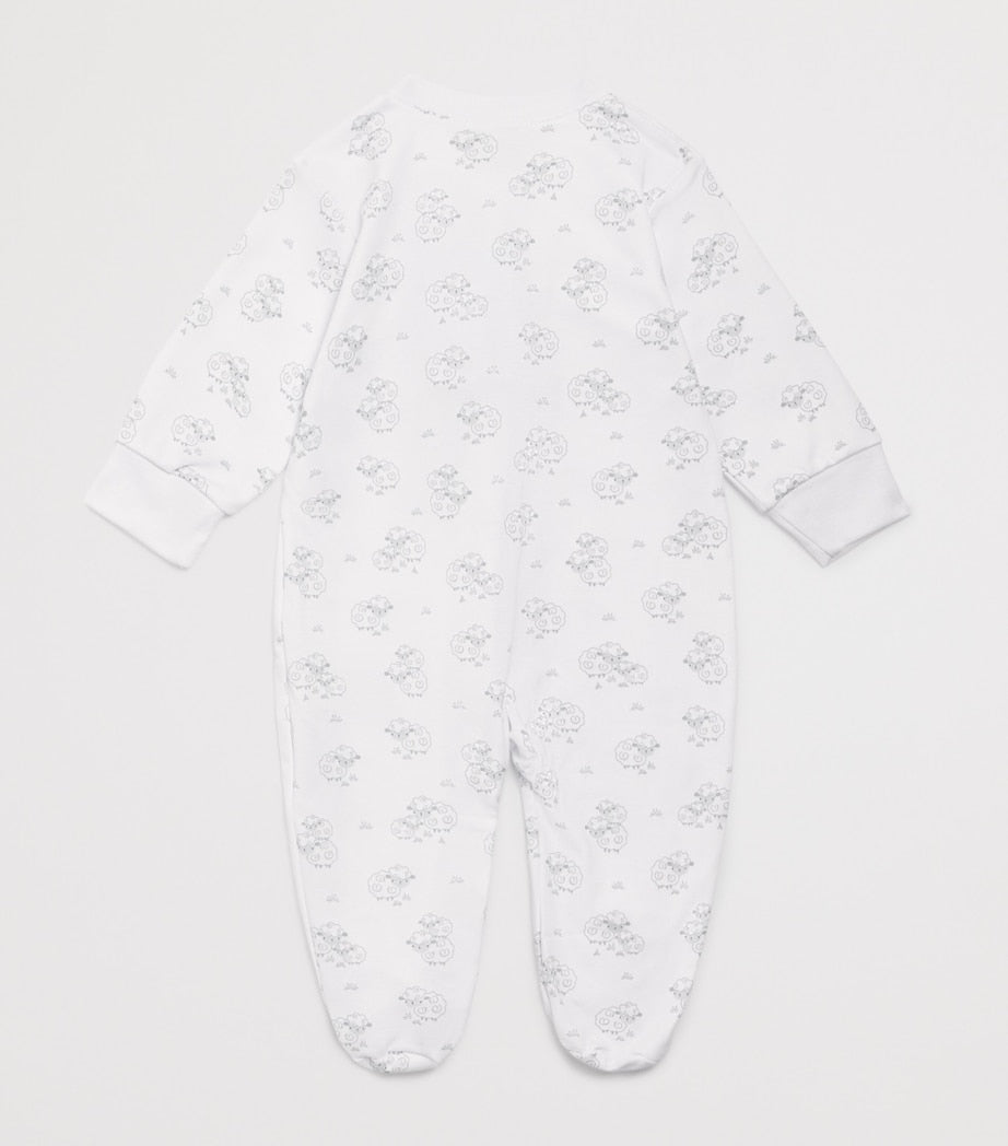 Pima Cotton Sweet Sheep Sleepsuit (Newborn-9 Months)