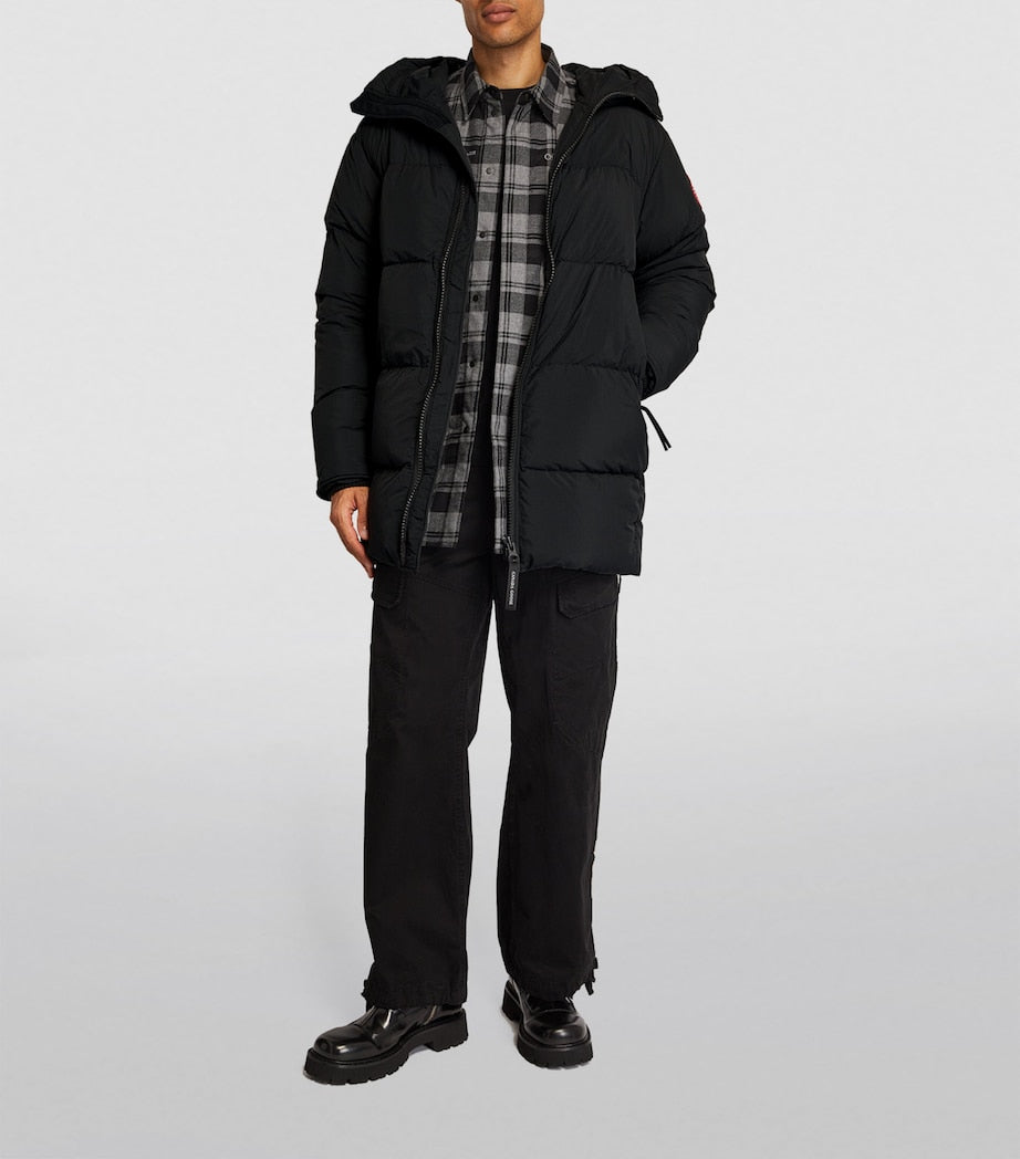 Canada Goose Grey Macmillan Hooded Puffer Jacket