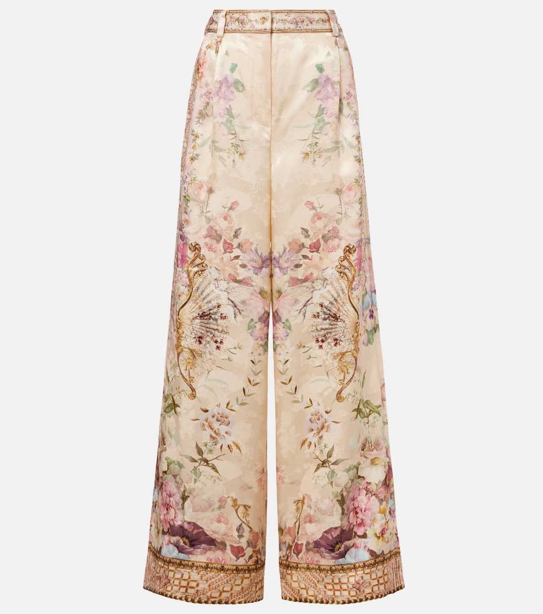 Camilla - Printed wide-leg pants